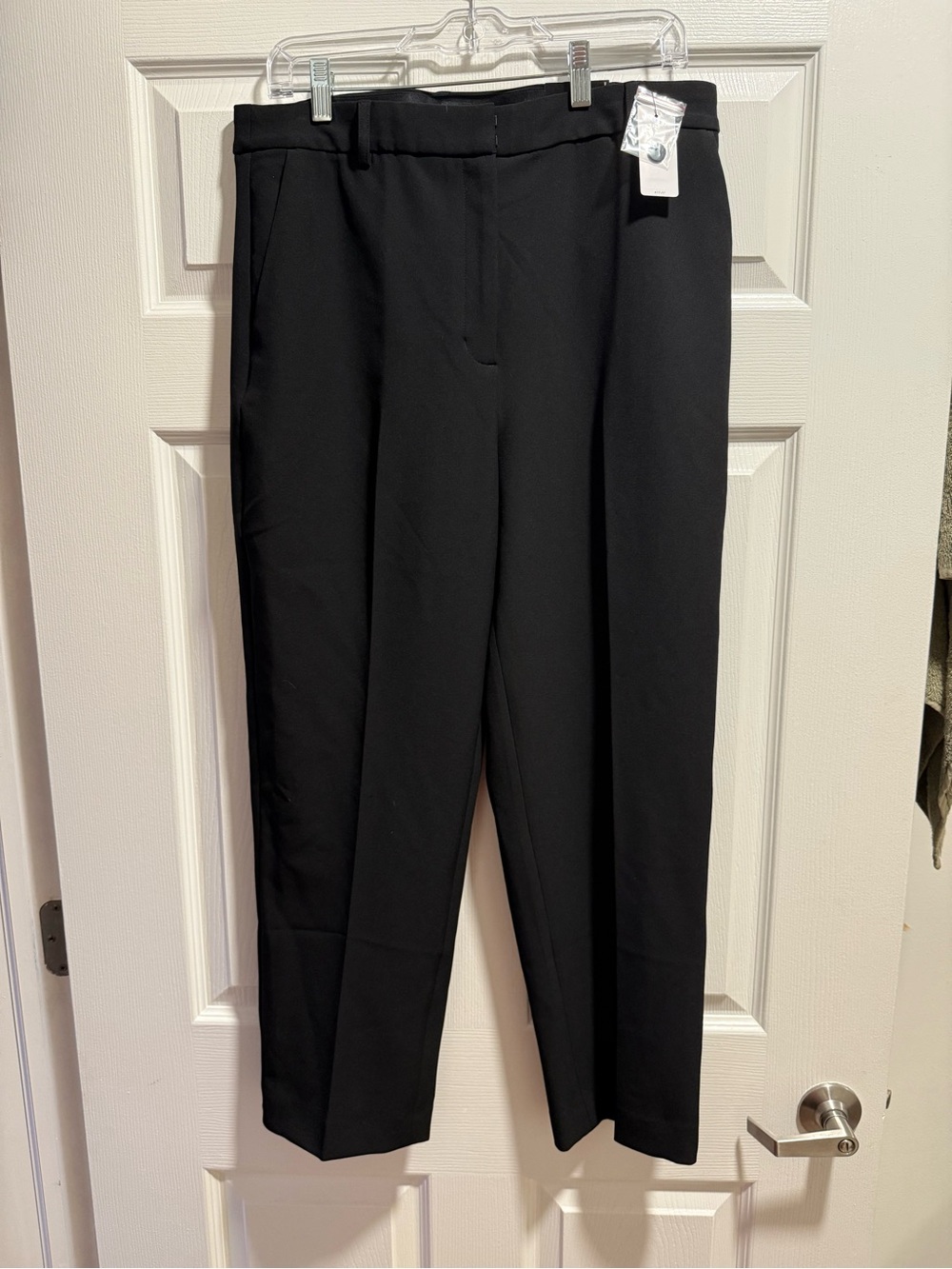Express Black Editor Women's Tailored Straight-Leg Trousers
